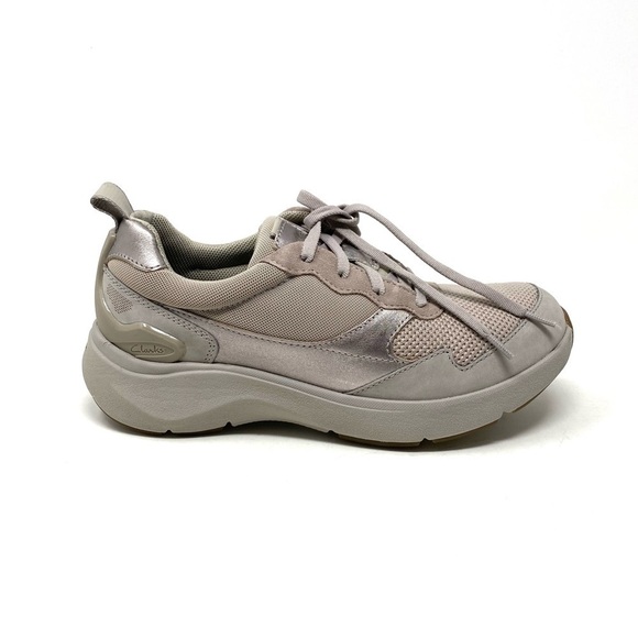 Clarks Wave Move Women's Walking Shoes Stone WIDE